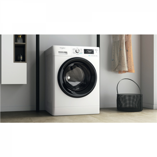 Whirlpool Washing Machine | FFB 8469 BV EE | Energy efficiency class A | Front loading | Washing capacity 8 kg | 1400 RPM | Depth 63 cm | Width 59.5 cm | Display | LED | Steam function | White