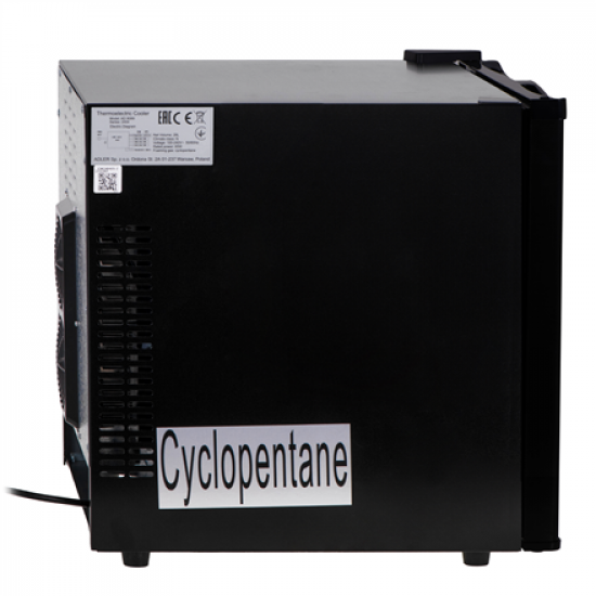 Adler | Thermoelecric Cooler | AD 8089 | Energy efficiency class E | Free standing | Larder | Black