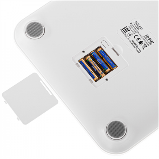 Adler | Smart Bathroom Scale | AD 8187 | Maximum weight (capacity) 180 kg | Accuracy 100 g | Body Mass Index (BMI) measuring | White