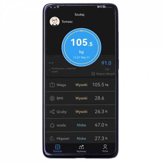 Adler | Smart Bathroom Scale | AD 8187 | Maximum weight (capacity) 180 kg | Accuracy 100 g | Body Mass Index (BMI) measuring | Black