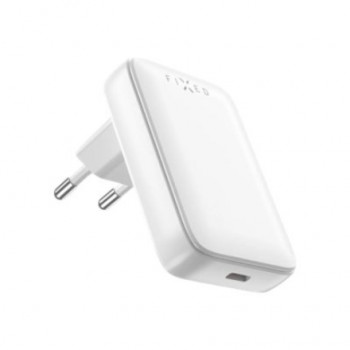 FIXED Slim USB-C Travel Charger, GaN, PD support, 30W, White | Fixed