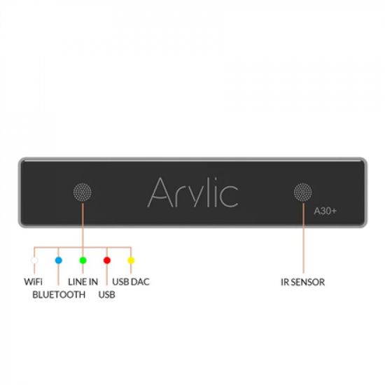 Arylic A30+ 30W x 2 WiFi Mini Stereo Amplifier | Wi-Fi | AUX in | Bluetooth | Wireless connection