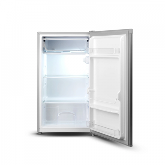 Goddess Refrigerator | GODRSE085GS8SSE | Energy efficiency class E | Free standing | Larder | Height 85 cm | Fridge net capacity 90 L | 39 dB | Silver