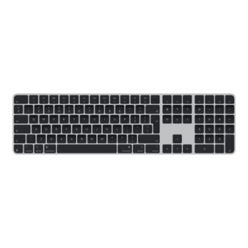 Apple Magic Keyboard with Touch ID and Numeric Keypad for Mac models with Apple silicon | Keyboard | Wireless | English | Black | Bluetooth, USB-C