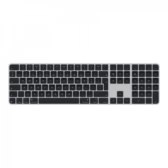 Apple Magic Keyboard with Touch ID and Numeric Keypad for Mac models with Apple silicon | Keyboard | Wireless | English | Black | Bluetooth, USB-C