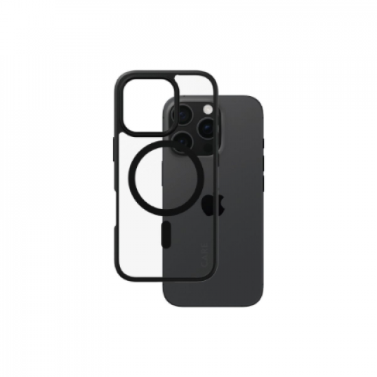 CARE Flagship Case | Back cover | Apple | iPhone 16 PRO | Recycled plastic | Black | MagSafe