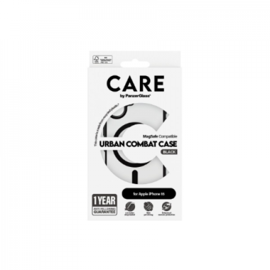 CARE Flagship Case | Back cover | Apple | iPhone 16 | Recycled plastic | Black | MagSafe