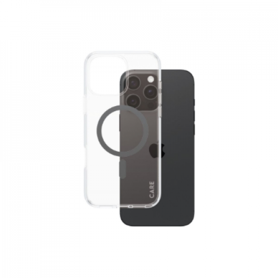 CARE Flagship Case | Back cover | Apple | iPhone 16 Pro Max | Recycled plastic | Transparent | MagSafe