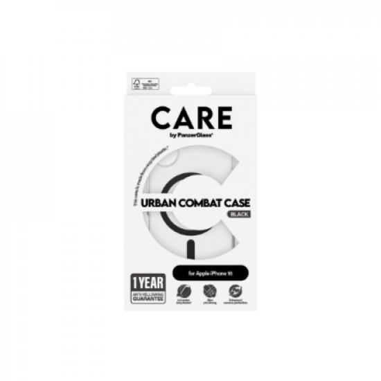 CARE Flagship Case | Back cover | Apple | iPhone 16 | Recycled plastic | Black | MagSafe