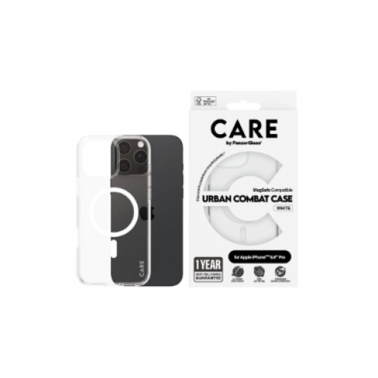 CARE Flagship Case | Back cover | Apple | iPhone 16 Pro Max | Recycled plastic | White | MagSafe