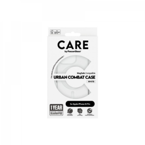 CARE Flagship Case | Back cover | Apple | iPhone 16 PRO | Recycled plastic | White | MagSafe