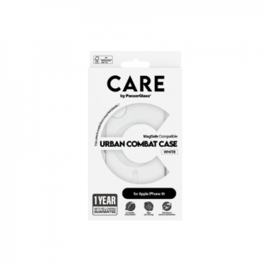 CARE Flagship Case | Back cover | Apple | iPhone 16 | Recycled plastic | White | MagSafe