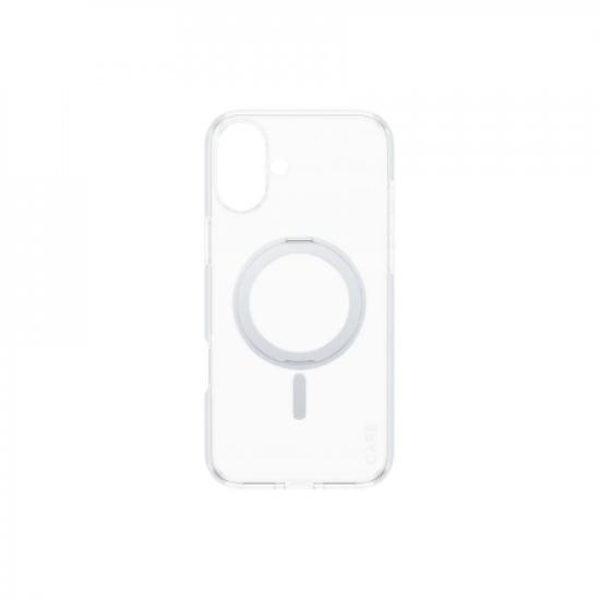 CARE by PanzerGlass Case Feature | Back protection | Apple | iPhone 16 Plus | Recycled plastic | Silver | Kickstand & MagSafe