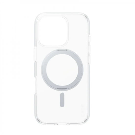 CARE Feature Case | Back cover | Apple | iPhone 16 PRO | Recycled plastic | Silver | Kickstand & MagSafe