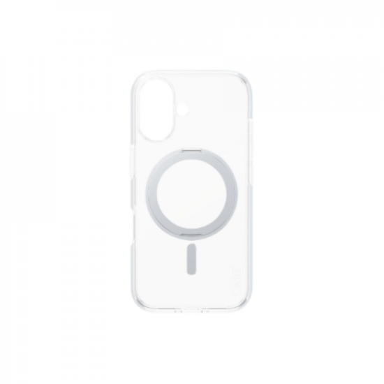 CARE Feature Case | Back cover | Apple | iPhone 16 | Recycled plastic | Silver | Kickstand & MagSafe