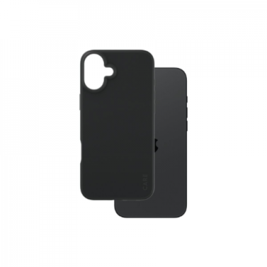 CARE by PanzerGlass Case Fashion | Back protection | Apple | iPhone 16 Plus | Recycled plastic | Black
