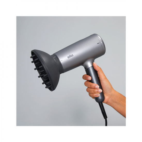 Braun | Hair dryer | HD4.3 | 2200 W | Number of temperature settings 3 | Ionic function | Diffuser nozzle | Grey