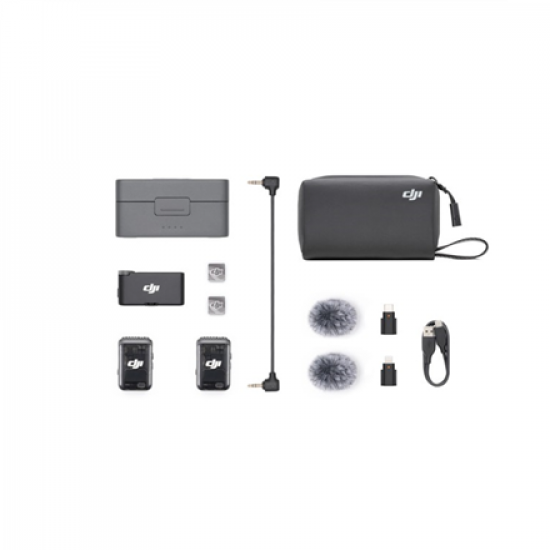 DJI | Mic 2 Wireless Microphone System (2TX + 1RX + Charging Case)