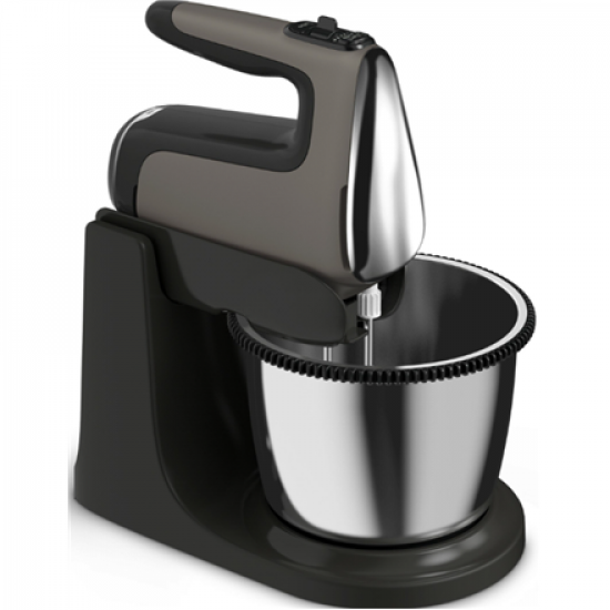 TEFAL | Hand Mixer | Powermix Silence HT654E38 | Hand Mixer | 600 W | Number of speeds 5 | Turbo mode | Dark grey