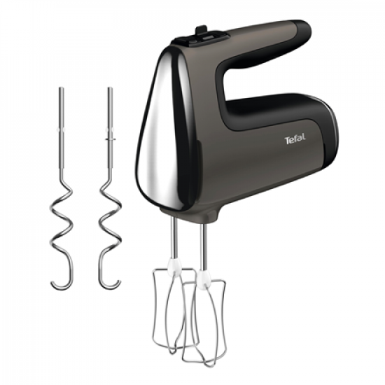TEFAL | Hand Mixer | Powermix Silence HT654E38 | Hand Mixer | 600 W | Number of speeds 5 | Turbo mode | Dark grey