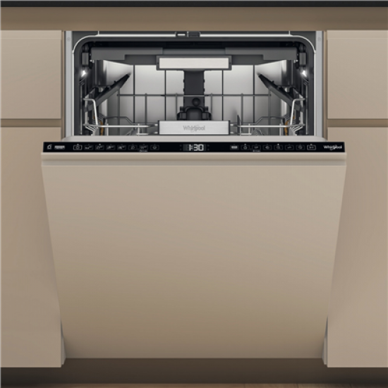 Whirlpool Dishwasher | W7I HF60 TU | Built-in | Width 59.8 cm | Number of place settings 15 | Number of programs 8 | Energy efficiency class A | Black