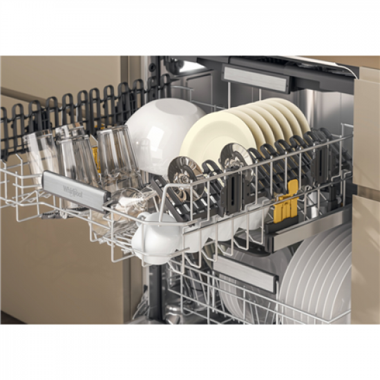 Whirlpool Dishwasher | W7I HF60 TU | Built-in | Width 59.8 cm | Number of place settings 15 | Number of programs 8 | Energy efficiency class A | Black