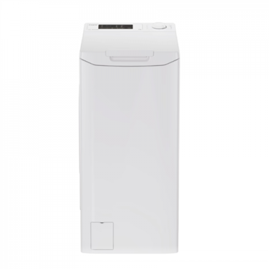 Candy Washing Machine | TCA063D3-S | Energy efficiency class C | Top loading | Washing capacity 6 kg | 1000 RPM | Depth 60 cm | Width 41 cm | Display | Digit | White