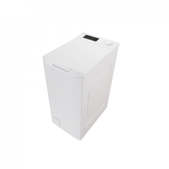 Candy Washing Machine | TCA063D3-S | Energy efficiency class C | Top loading | Washing capacity 6 kg | 1000 RPM | Depth 60 cm | Width 41 cm | Display | Digit | White