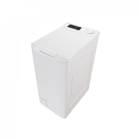 Candy Washing Machine | TCA283D2-S | Energy efficiency class D | Top loading | Washing capacity 8 kg | 1200 RPM | Depth 60 cm | Width 41 cm | Display | Digit | White