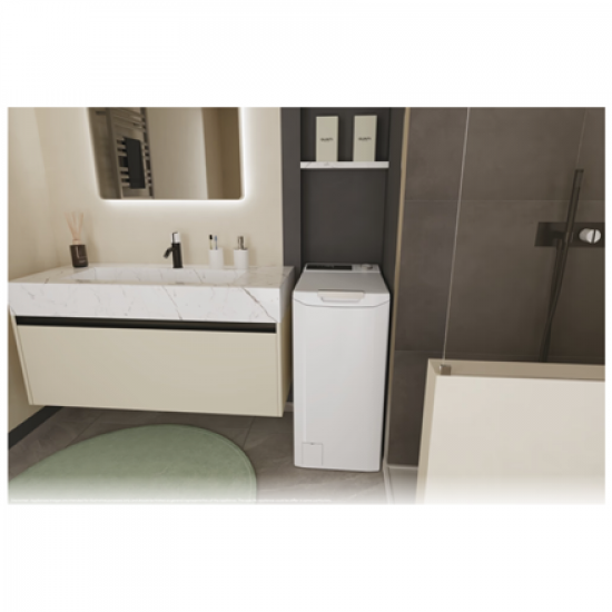 Candy Washing Machine | TCA284TM5-S | Energy efficiency class A | Top loading | Washing capacity 8 kg | 1200 RPM | Depth 60 cm | Width 41 cm | Display | Digit | White