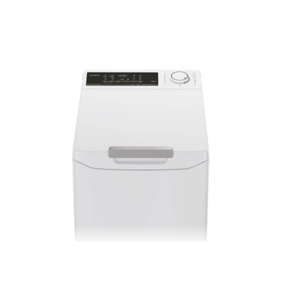 Candy Washing Machine | TCA264TM5-S | Energy efficiency class A | Top loading | Washing capacity 6 kg | 1200 RPM | Depth 60 cm | Width 41 cm | Display | Digit | White
