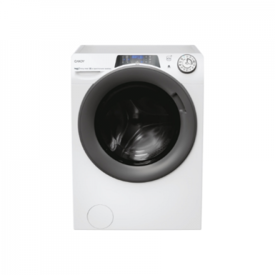 Candy Washing Machine with Dryer | RPW 41066BWMR8-S | Energy efficiency class A/D | Front loading | Washing capacity 10 kg | 1400 RPM | Depth 58 cm | Width 60 cm | Display | Digit | Drying system | Drying capacity 6 kg | Steam function | White