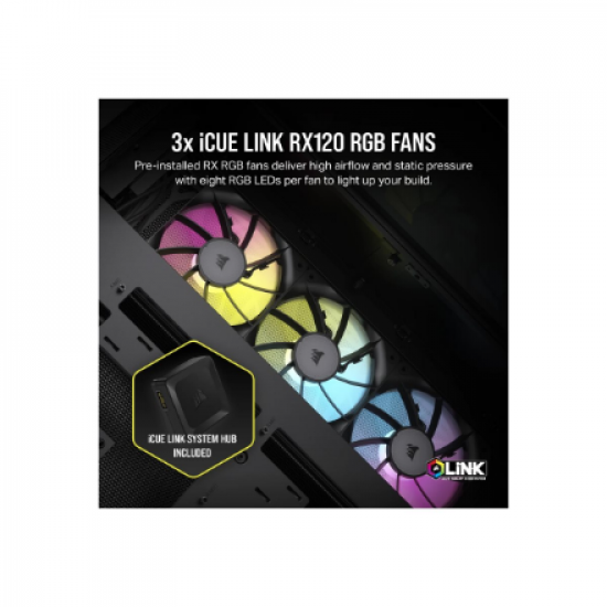 Corsair Dual Chamber PC Case | iCUE LINK 6500X RGB | Black | Mid Tower | Power supply included No | ATX