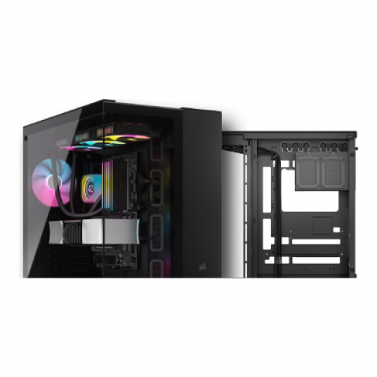 Corsair Dual Chamber PC Case | iCUE LINK 6500X RGB | Black | Mid Tower | Power supply included No | ATX