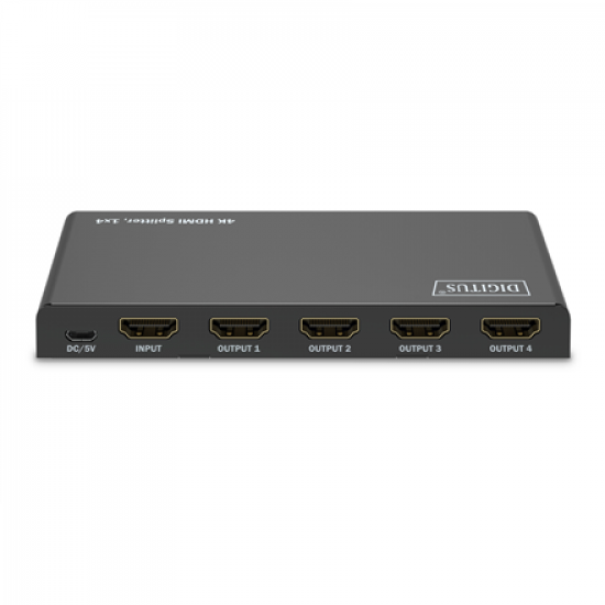 Digitus 4K HDMI Splitter, 1x4 | DS-55337 | Black