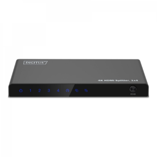 Digitus 4K HDMI Splitter, 1x4 | DS-55337 | Black