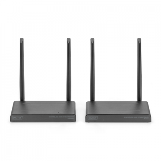 Digitus 4K Wireless HDMI KVM Extender Set, 150 m | DS-55328 | Black
