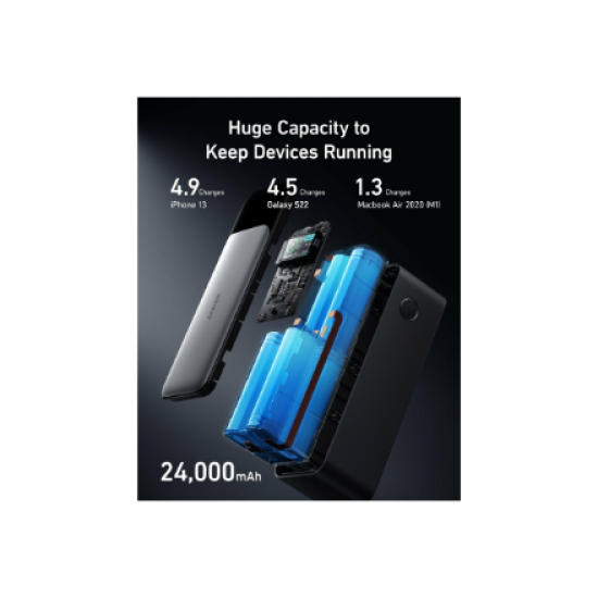 Anker 737 Power Bank Gen 2 B2C - UN Black Iteration 1 | A1289011 | 24000 mAh | Black