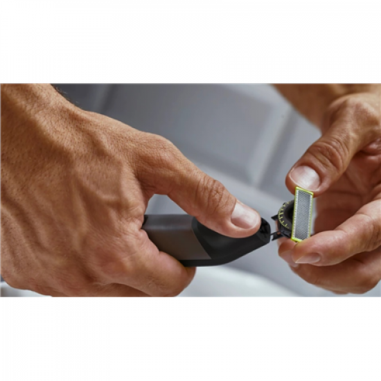 Philips | Hair Trimmer for Face and Body | QP6552/15 OneBlade Pro 360 | Cordless | Wet & Dry | Number of length steps 20 | Chrome