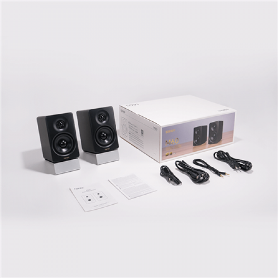 Edifier | Compact Desktop 2.0 Speakers | M60 | 66 W | Bluetooth | Black | ≥ 85 dB | Wireless connection
