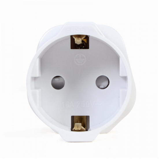 Cablexpert AC power adapter, EU Schuko socket to UK plug, 13 A | A-AC-EUFUKM-01 | Power adapter