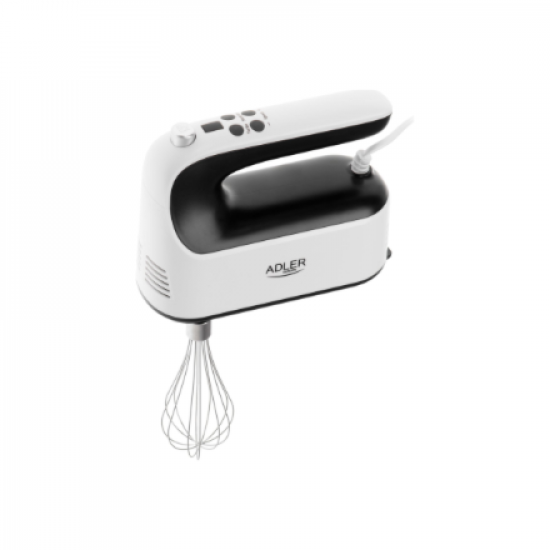 Adler Hand Mixer | AD 4229 | Hand Mixer | 600 W | Number of speeds 9 | Turbo mode | Black/White