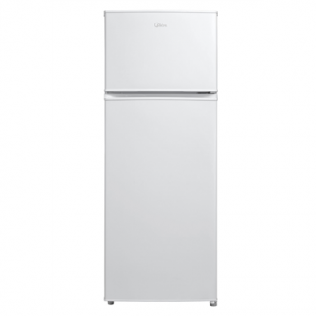 Midea Refrigerator | MDRT294FGE01 | Energy efficiency class E | Free standing | Double Door | Height 143 cm | Fridge net capacity 163 L | Freezer net capacity 41 L | 40 dB | White