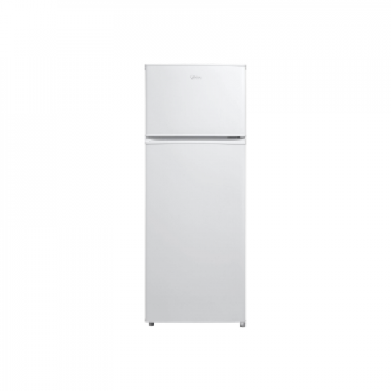 Midea Refrigerator | MDRT294FGE01 | Energy efficiency class E | Free standing | Double Door | Height 143 cm | Fridge net capacity 163 L | Freezer net capacity 41 L | 40 dB | White