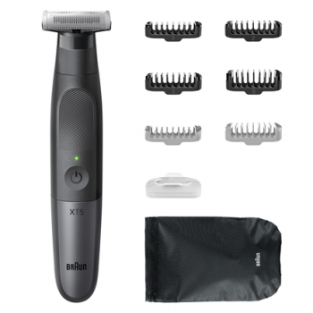 Braun | Face and Body Hair trimmer | XT5200 Series X | Cordless | Wet & Dry | Black/Silver