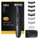 Braun | Face and Body Hair trimmer | XT5200 Series X | Cordless | Wet & Dry | Black/Silver