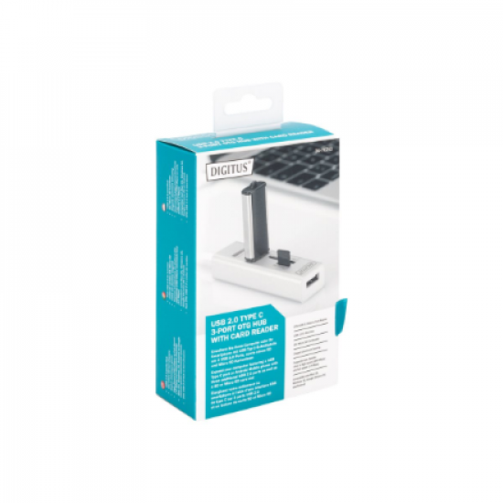 Digitus USB Type-C OTG 3-Port HUB and Card Reader | DA-70243
