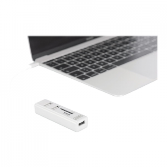 Digitus USB Type-C OTG 3-Port HUB and Card Reader | DA-70243