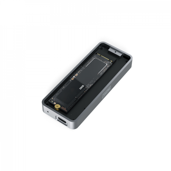 Digitus USB M.2 hard disk enclosure, SSD, external, NVMe, 20Gbps, USB 3.2 Gen2x2 | DA-71157