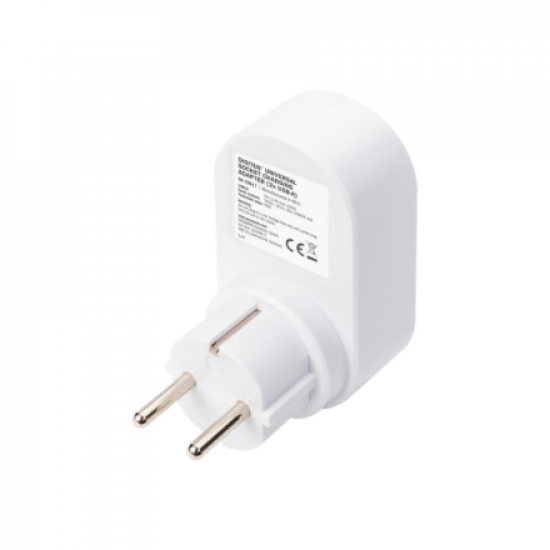 Digitus Universal USB Plug-in Charger with 2 x USB-A Sockets and Integrated Socket | DA-70617